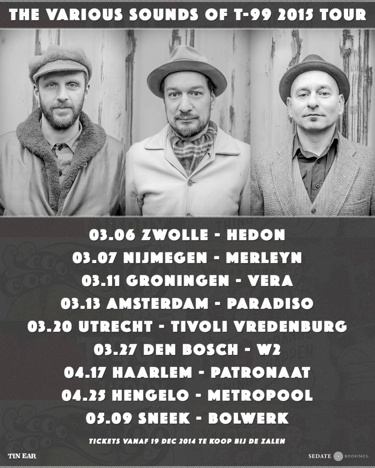 T-99 announce spring 2015 clubtour and return with "The Various Sounds of T-99"